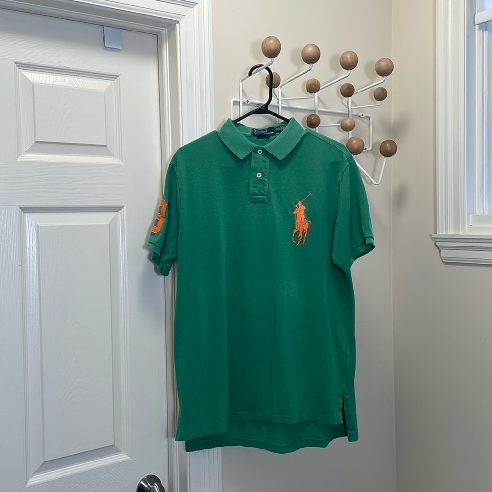 Ralph Lauren - Classic Y2K Big Pony Polo - Green - Large